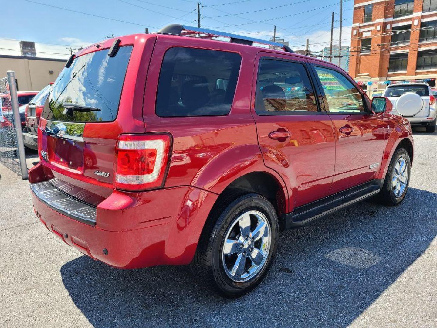 2008 RED FORD ESCAPE LIMITED (1FMCU94198K) with an 3.0L engine, Automatic transmission, located at 117 North Cameron Street, Harrisburg, PA, 17101, (717) 963-8962, 40.266762, -76.875259 - WE FINANCE!!! Good Credit/ Bad Credit/ No Credit - ALL Trade-Ins Welcomed!!! ***Guaranteed Credit Approval*** APPLY ONLINE or CALL us TODAY ;) Internet Prices and Marketplace Prices are SPECIAL discounted ***CASH DEALS*** Retail Prices are higher. Please call us to discuss your cash and finan - Photo#4