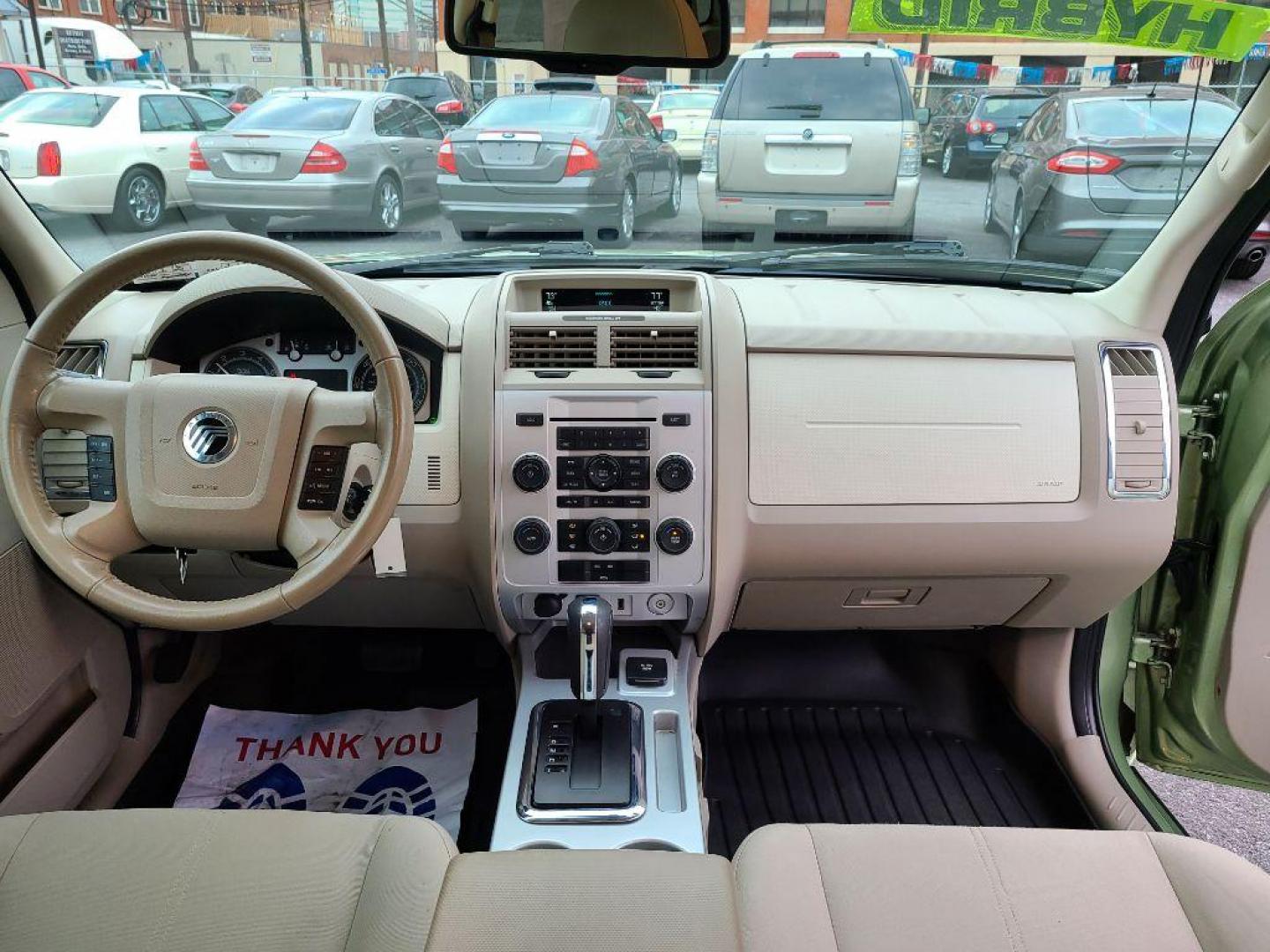 2009 GREEN MERCURY MARINER HYBRID (4M2CU29379K) with an 2.5L engine, Continuously Variable transmission, located at 7981 Paxton Street, Harrisburg, PA, 17111, (717) 561-2926, 40.261490, -76.749229 - WE FINANCE!!! Good Credit/ Bad Credit/ No Credit - ALL Trade-Ins Welcomed!!! ***Guaranteed Credit Approval*** APPLY ONLINE or CALL us TODAY ;) Internet Prices and Marketplace Prices are SPECIAL discounted ***CASH DEALS*** Retail Prices are higher. Please call us to discuss your cash and finan - Photo#9