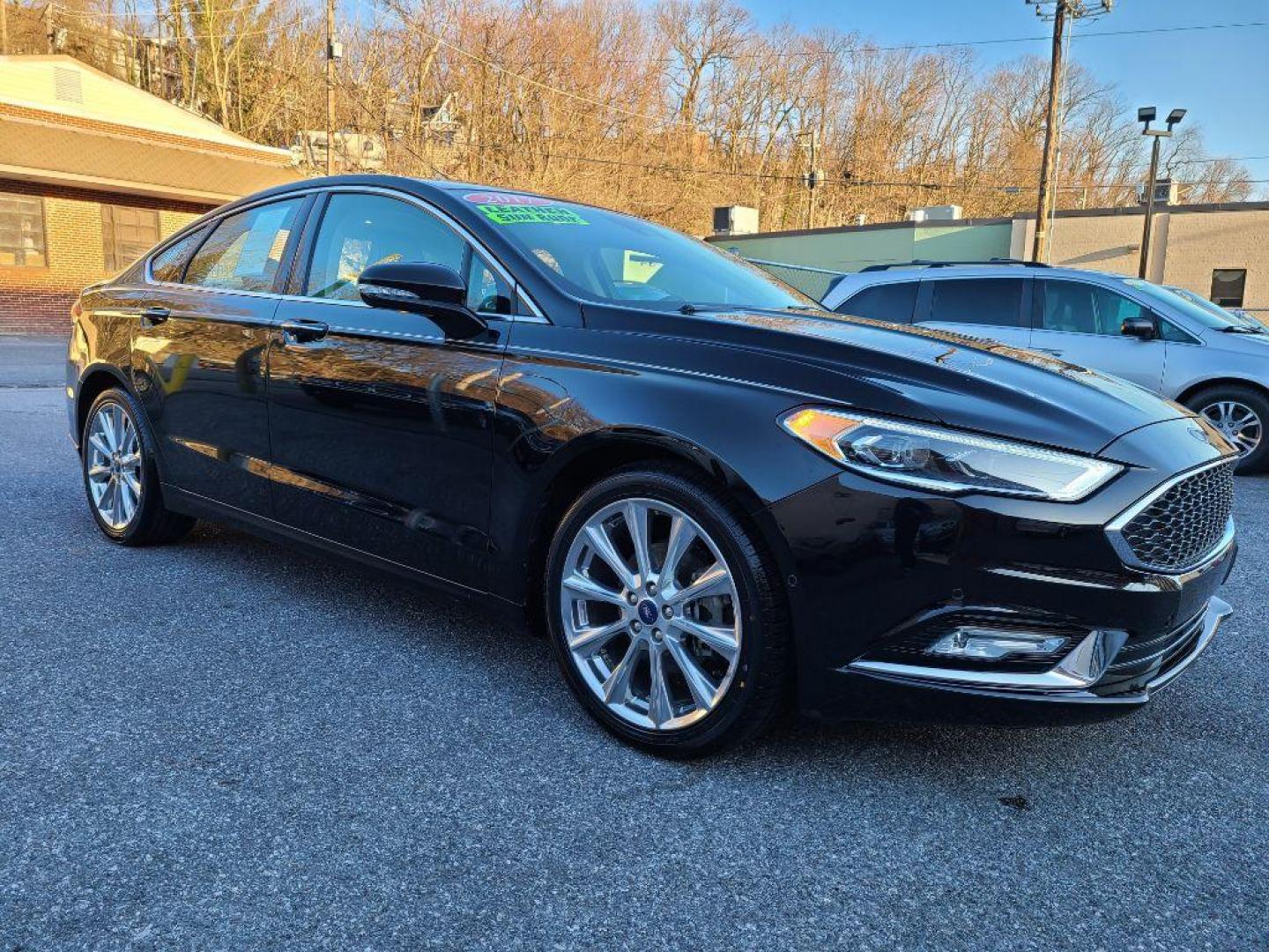 2017 BLACK FORD FUSION PLATINUM (3FA6P0D98HR) with an 2.0L engine, Automatic transmission, located at 7981 Paxton Street, Harrisburg, PA, 17111, (717) 561-2926, 40.261490, -76.749229 - WE FINANCE!!! Good Credit/ Bad Credit/ No Credit - ALL Trade-Ins Welcomed!!! ***Guaranteed Credit Approval*** APPLY ONLINE or CALL us TODAY ;) Internet Prices and Marketplace Prices are SPECIAL discounted ***CASH DEALS*** Retail Prices are higher. Please call us to discuss your cash and finan - Photo#6