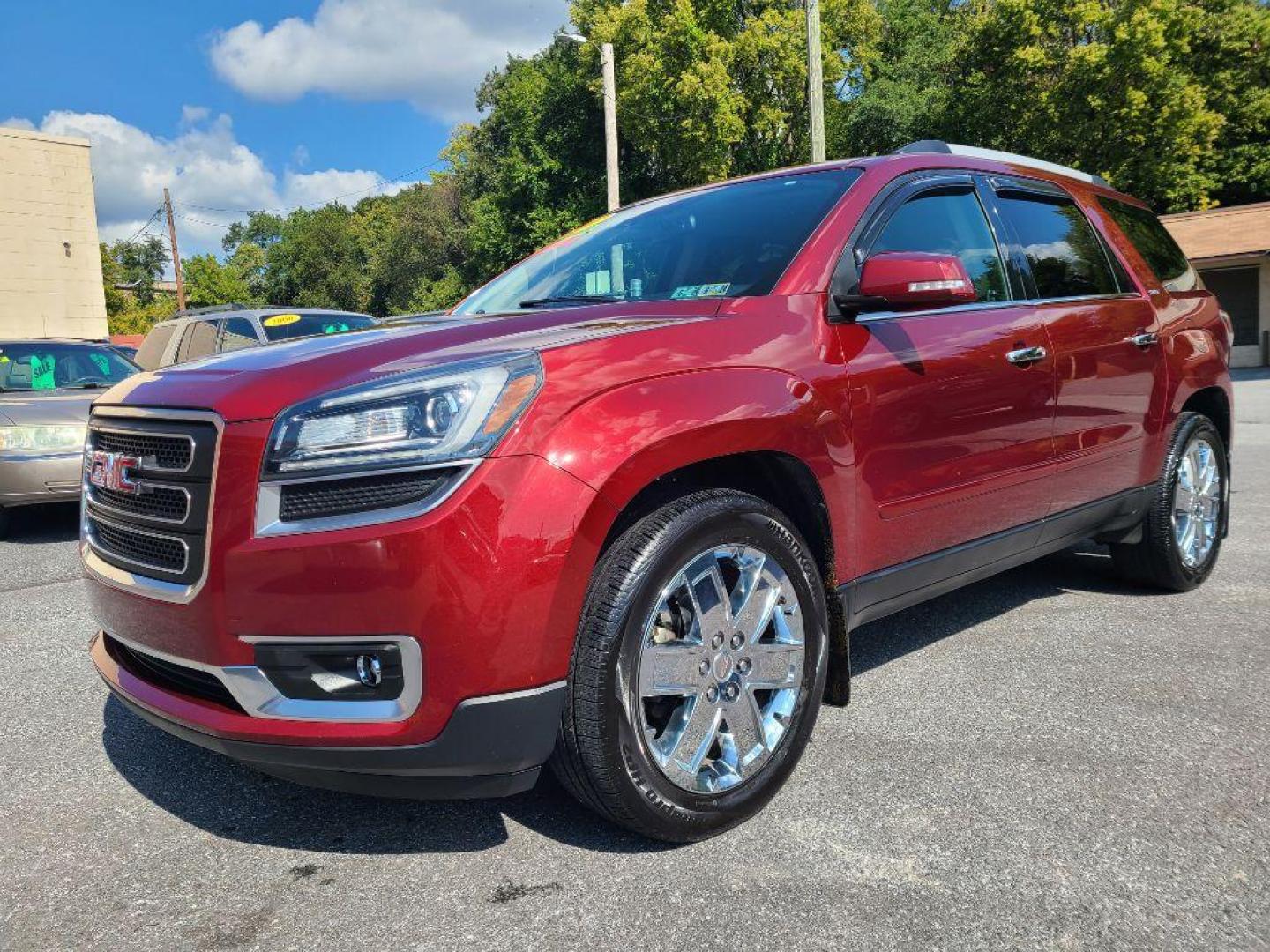 2017 MAROON GMC ACADIA LIMITED SLT-2 (1GKKVSKD7HJ) with an 3.6L engine, Automatic transmission, located at 7981 Paxton Street, Harrisburg, PA, 17111, (717) 561-2926, 40.261490, -76.749229 - WE FINANCE!!! Good Credit/ Bad Credit/ No Credit - ALL Trade-Ins Welcomed!!! ***Guaranteed Credit Approval*** APPLY ONLINE or CALL us TODAY ;) Internet Prices and Marketplace Prices are SPECIAL discounted ***CASH DEALS*** Retail Prices are higher. Please call us to discuss your cash and finan - Photo#0