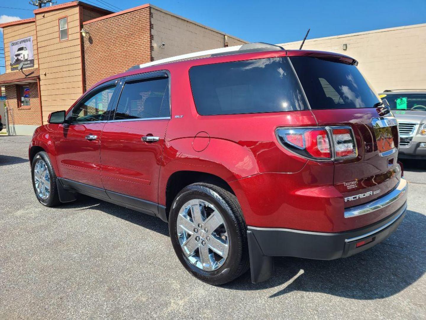 2017 MAROON GMC ACADIA LIMITED SLT-2 (1GKKVSKD7HJ) with an 3.6L engine, Automatic transmission, located at 7981 Paxton Street, Harrisburg, PA, 17111, (717) 561-2926, 40.261490, -76.749229 - WE FINANCE!!! Good Credit/ Bad Credit/ No Credit - ALL Trade-Ins Welcomed!!! ***Guaranteed Credit Approval*** APPLY ONLINE or CALL us TODAY ;) Internet Prices and Marketplace Prices are SPECIAL discounted ***CASH DEALS*** Retail Prices are higher. Please call us to discuss your cash and finan - Photo#2