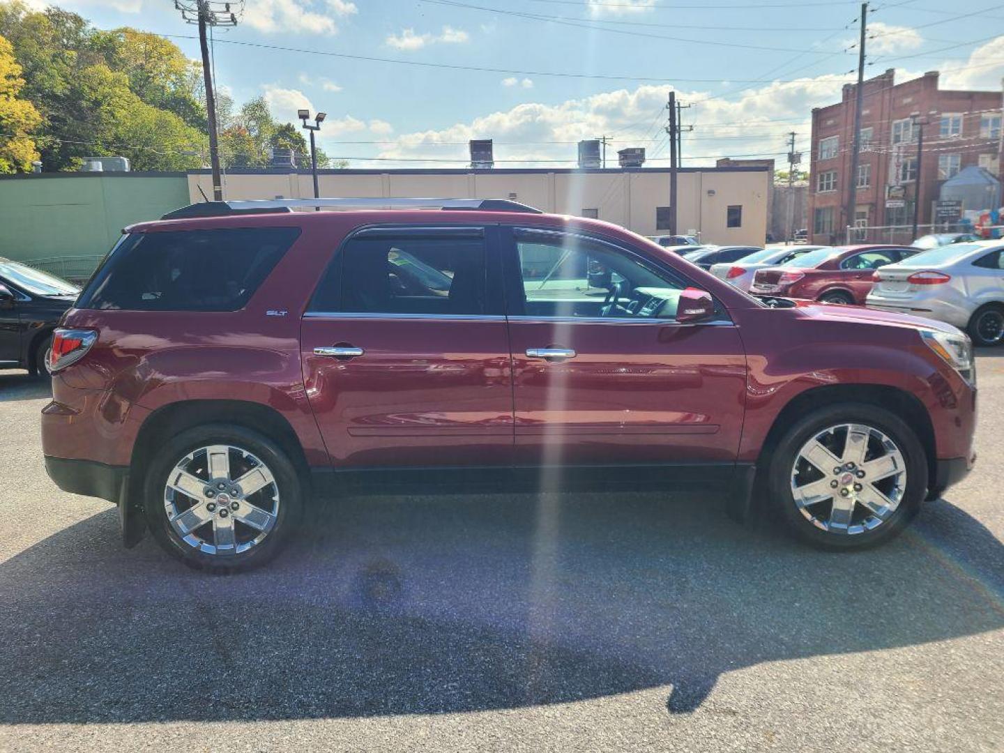 2017 MAROON GMC ACADIA LIMITED SLT-2 (1GKKVSKD7HJ) with an 3.6L engine, Automatic transmission, located at 7981 Paxton Street, Harrisburg, PA, 17111, (717) 561-2926, 40.261490, -76.749229 - WE FINANCE!!! Good Credit/ Bad Credit/ No Credit - ALL Trade-Ins Welcomed!!! ***Guaranteed Credit Approval*** APPLY ONLINE or CALL us TODAY ;) Internet Prices and Marketplace Prices are SPECIAL discounted ***CASH DEALS*** Retail Prices are higher. Please call us to discuss your cash and finan - Photo#5