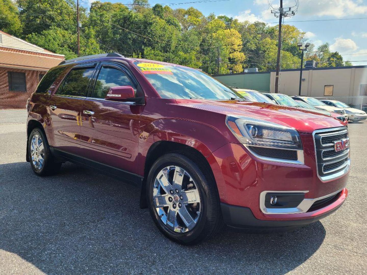 2017 MAROON GMC ACADIA LIMITED SLT-2 (1GKKVSKD7HJ) with an 3.6L engine, Automatic transmission, located at 7981 Paxton Street, Harrisburg, PA, 17111, (717) 561-2926, 40.261490, -76.749229 - WE FINANCE!!! Good Credit/ Bad Credit/ No Credit - ALL Trade-Ins Welcomed!!! ***Guaranteed Credit Approval*** APPLY ONLINE or CALL us TODAY ;) Internet Prices and Marketplace Prices are SPECIAL discounted ***CASH DEALS*** Retail Prices are higher. Please call us to discuss your cash and finan - Photo#6