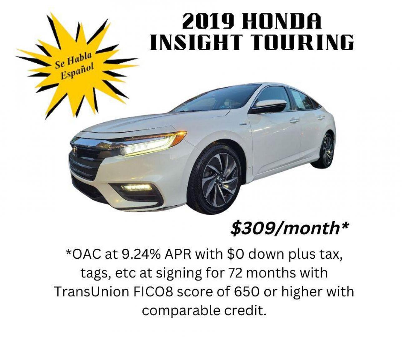 2019 WHITE HONDA INSIGHT TOURING (19XZE4F91KE) with an 1.5L engine, Automatic transmission, located at 7981 Paxton Street, Harrisburg, PA, 17111, (717) 561-2926, 40.261490, -76.749229 - WE FINANCE!!! Good Credit/ Bad Credit/ No Credit - ALL Trade-Ins Welcomed!!! ***Guaranteed Credit Approval*** APPLY ONLINE or CALL us TODAY ;) Internet Prices and Marketplace Prices are SPECIAL discounted ***CASH DEALS*** Retail Prices are higher. Please call us to discuss your cash and finan - Photo#14